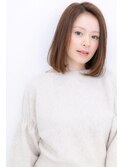 ピンクラベンダーのアシンメトリー小顔ワンカールロブY北浦和