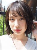 ナチュラルウェーブボブ