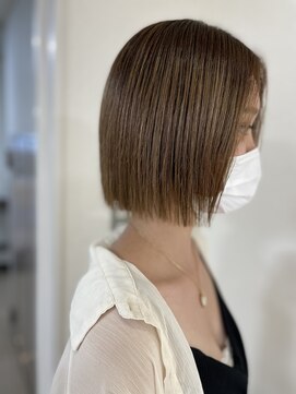 アンク クロス 関内店 似合わせカット!切りっぱなしボブスタイル!