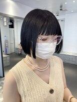 ゲーム 原宿店(GAME)&nbsp;ブラック/切りっぱなし/ボブ