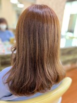 アークスヘアー&nbsp;大人可愛いレイヤーカットナチュラルブラウン伸ばしかけ