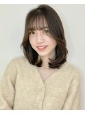 20代30代40代50代ミディアムヘア小顔くびれヘアココアブラウン