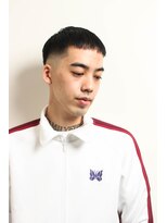 メリケンバーバーショップ トーキョー(MERICAN BARBERSHOP TYO)&nbsp;MEN'SHAIRツーブロック束感ショート波巻きハイライト5