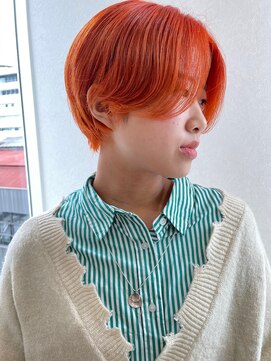 メロウ 神戸三宮(mellow) ハンサムショート / オレンジ