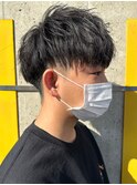 ツイストスパイラルパーママッシュメンズパーマ波巻きパーマ