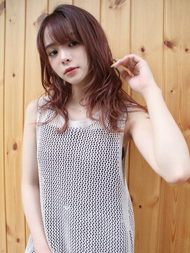 ブゾン(buZon) 【buZonブゾン】ミックスウェーブ×ピンクブラウン