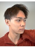 アップバングショート【ツーブロック刈り上げ黒髪短髪】
