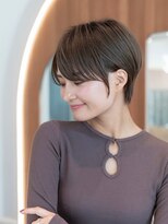 イオ 本厚木(io)&nbsp;20代30代大人かわいい丸みショート似合わせカットシアカラー前髪