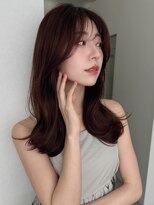 ソヨン 栄2号店(SOYON)&nbsp;ブリーチなしダブルカラー/ヘアセット/レイヤーカット/韓国/前髪