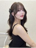 韓国くびれロング レイヤーオルチャン小顔前髪 艶髪 髪質改善