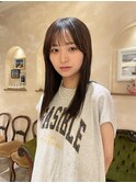 髪質改善・セミロング・縮毛矯正・コスメストレート・韓国