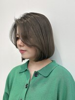 韓国へア/レイヤー/顔周り/ボブ/透明感カラー