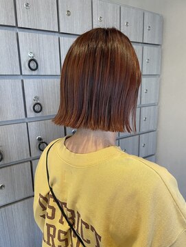 シン カフネ(Shin Kafune) ボブ/ぱつボブ/ブラッドオレンジ