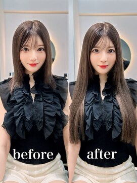 ラピステン 福岡天神 大名店(Lapis) 担当_原島/エクステ/レイヤー/ブリーチ/髪質改善/ブリーチなし