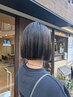 カット+髪質改善酸性ストレート(処理剤付き) 