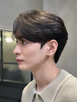 ロンドオム 池袋(Lond Homme) men's/メンズ刈り上げセンターパート/フェザーパーマ/池袋