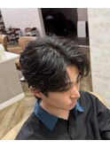 メンズカット×韓国風パーマ