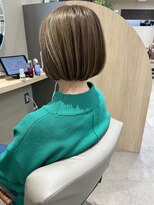 ヘアーザラブズラフズ オーガニカ 北九州(HAIR THE LOVES LAUGHS ORGANICA) 白髪ぼかし×ミニボブ