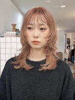 カルテ(QUARTE)&nbsp;柔いピンクベージュ　ハッシュカット