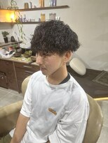 シラス(SiLasu)&nbsp;波巻きパーマ × メンズマッシュ 宇都宮/メンズ/メンズパーマ