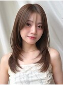 ミディアムレイヤー韓国ヘア(AI)