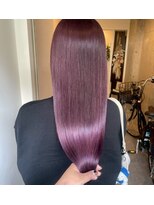 ロッカヘアエジェ(ROCCA hair eje.)&nbsp;ハイライトカラーシルキーパープルストレート