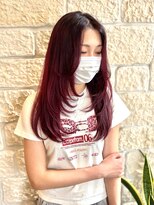 ラピッシュ 新松戸店(Lapish)&nbsp;チェリーレッド×ザクザクレイヤー