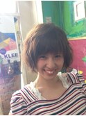 3Dカラーとゆるふわクリープパーマ