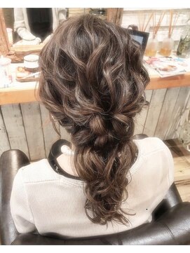 シャルル(charles) ＊大人ダウンポニーテール＊charles.aoi