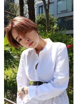 オーサム(AWESOME)&nbsp;《AWESOME》透明感くすみ桃色ショートガールby tomomi