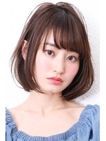 モニカ 西宮北口(Monica)&nbsp;大人かわいい伸ばしかけグレージュナチュラルボブ