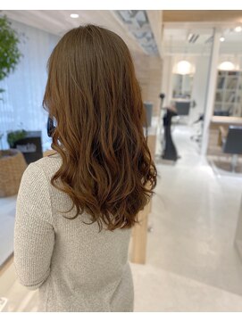 チョビー 銀座(chobii) 道村/デジタルパーマ/ロングヘア/アッシュブラウン/chobii銀座