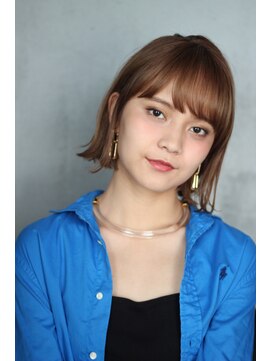 パム 恵比寿(PAM.) 【PAM./HANA】ハイトーンベージュボブ