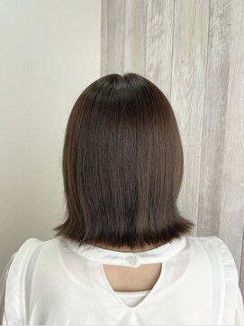 シエル 立川店(CIEL) イヤリングカラー×ボブ×オレンジベージュ【CIEL×maki】