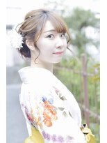 クレドガーデン 西新井店(CRED GARDEN)  ゆるふわアレンジ お団子 シニヨンアレンジ 二次会 結婚式