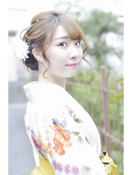 クレドガーデン 西新井店(CRED GARDEN) ゆるふわアレンジ お団子 シニヨンアレンジ 二次会 結婚式