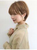 【銀座◇成田一輝】マッシュショートメルティーカラー丸みボブ