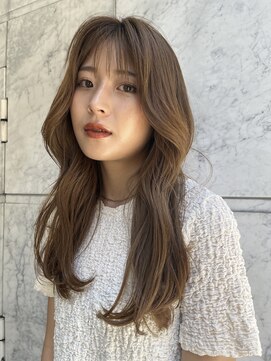 ロンドルーチェ 心斎橋(Lond luce) ダークアッシュ/ミディアムレイヤーカット［髪質改善/縮毛矯正］