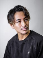 メンズサロン ゴールド 名古屋(GOALD)&nbsp;ナチュラルセンターパート　ツイストスパイラル　ツーブロック