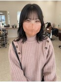 シースルーバング×レイヤーカット
