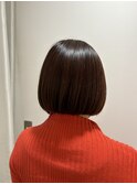 丸みのあるボブ