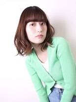 ヨファヘアー 岡本店(YOFA hair) 似合わせカット美髪ストレートバングピンクブラウン0405