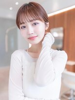 ケアリー 千葉ニュータウン中央(Carelly) 大人かわいい前髪セシルカットココアブラウンフリンジウェーブ