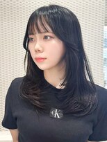 韓国顔まわりレイヤーカット×艶髪A64