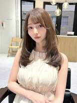 ルル(loulou)&nbsp;レイヤーカット&ラテベージュ　ミディアムロング♪ 薬院　天神南