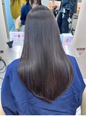 髪質改善 縮毛矯正 ボブルフ 黒髪 ブリーチなし ネビージュ 小顔