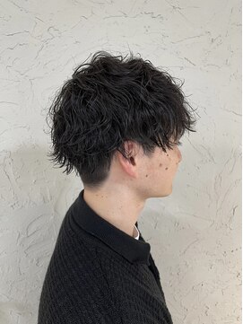 カモン(CAMON) 20代無造作メンズ波巻きスパイラルパーマ刈り上げ