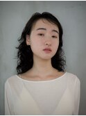 【まどか】ミディアムパーマ