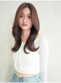 ANGELICA 秋っぽマロンベージュ ミディヘア
