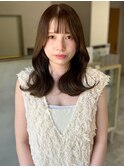 ヘーゼルベージュ　顔周りレイヤー　くびれ【鹿児島中央】